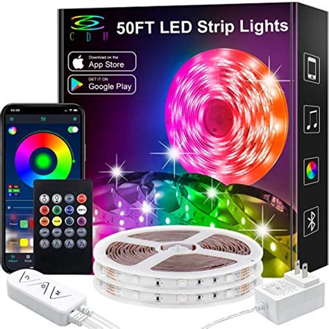 Led Strip Lights50ft Color Changing Led Strip Lights Music Sync