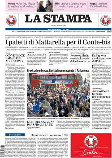 Prima Pagina - La Stampa | Giornalone | Stampe, Romanzi ...