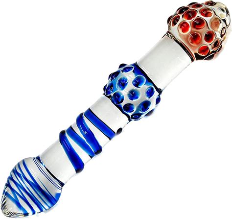 Jp Double Headed Glass Dildo Plug Stopper Dildo Particle