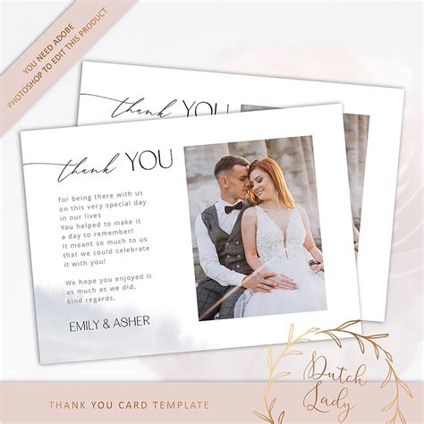 Wedding Thank You Card Wording Templates Free Spreadsheet