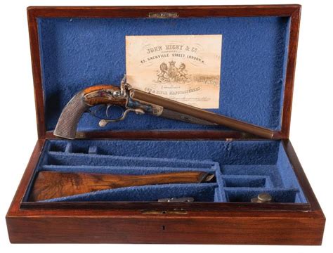 Sold At Auction Cased John Rigby And Co Howdah Double Barrel Pistol