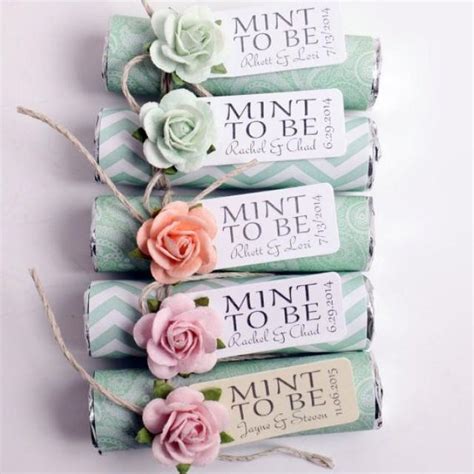 Mint Wedding Favors Set Of 100 Mint Rolls Mint To Be Favors With