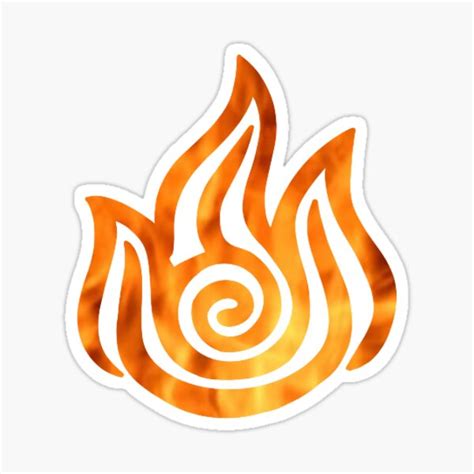 Avatar The Last Airbender Fire Nation Symbol Sticker For Sale By