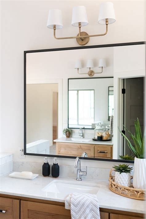 Easy Bathroom Mirror Frame Ideas Modern Bathroom Mirrors Modern