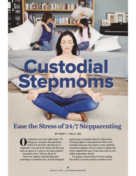 Custodial Stepmoms Inside The August Issue Stepmom Magazine