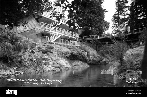 Bath House Kitson Hot Springs Oakridge Oregon Stock Photo Alamy