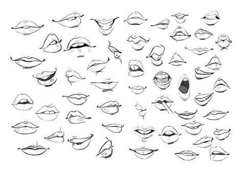 Mouths Print By Daniellepioliart On Etsy Lips Drawing Mouth Drawing Cartoon Drawings