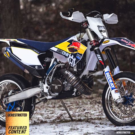 I built one from a dirt bike. 2016 Husqvarna TS300 Supermoto! | DERESTRICTED