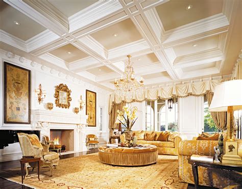Gold Traditional Living Room Luxe Interiors Design