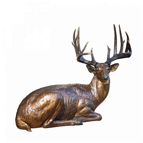 Bronze White Tailed Deer Sculpture Caswell Sculpture