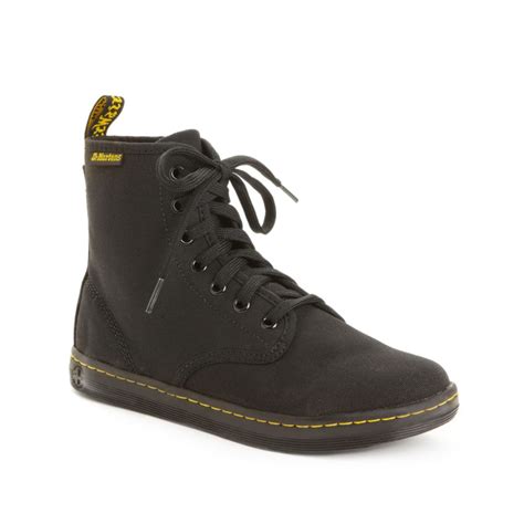Dr Martens Shoreditch High Top Sneakers In Black Black Canvas Lyst