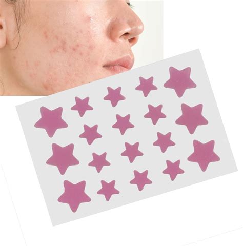 LIULDASHUN 18 Sheet Hydrocolloid Pimple Patch Cartoon Star Shape