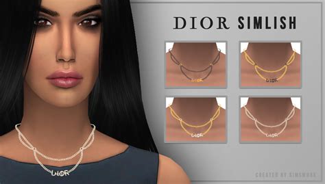 My Sims 4 Blog Dior Necklace By Simswork