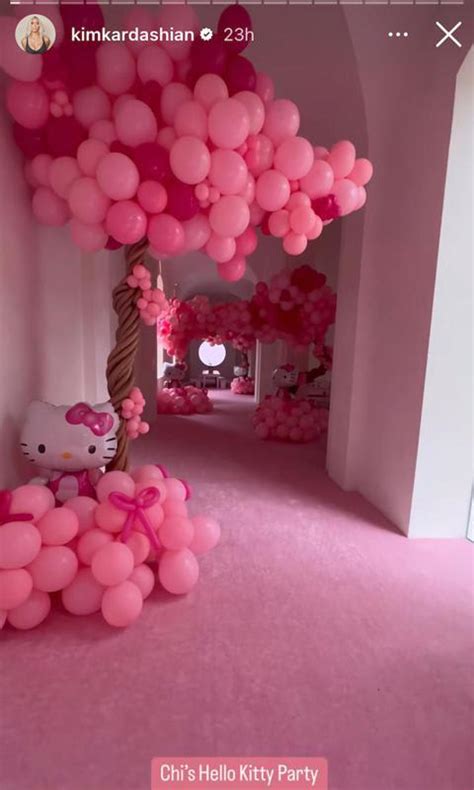 Inside Kim Kardashians Daughter Hello Kittys Birthday Party