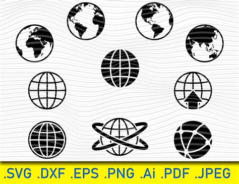 Global Map Cricut Explore Continents Pressing Adobe Illustrator