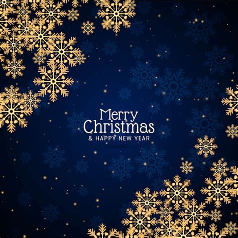 Premium Vector Merry Christmas Greeting Snowflakes Background