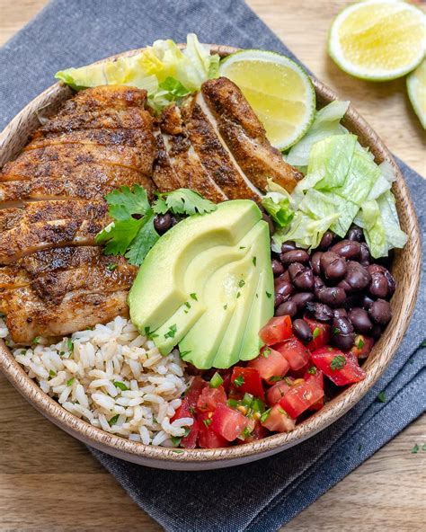 Southwest Chicken Rice Bowls For Epic Clean Eating Meal Prep Trend