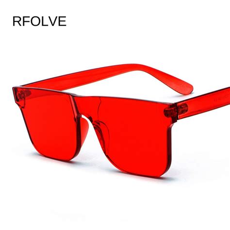 Buy Rfolve Red Yellow Browen Lens Sunglasses Men Women