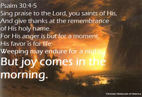 Psalm 304 5 Weeping May Last For A Nightbut Joy Comes In The