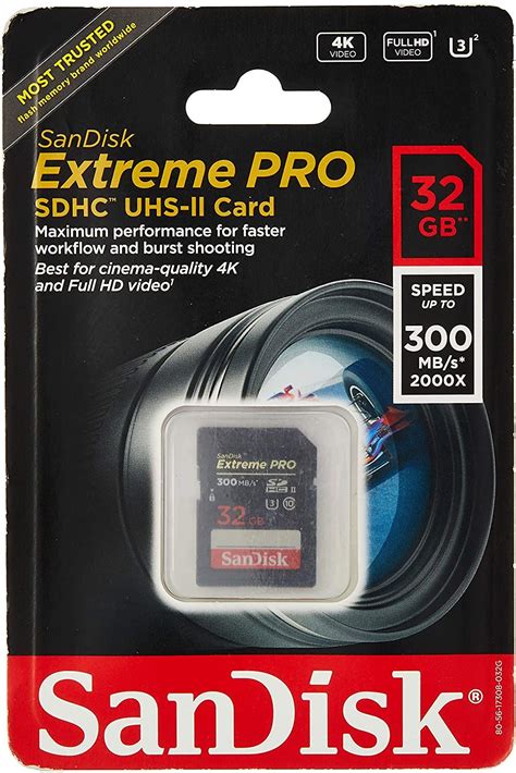 Sandisk Extreme Pro Flash Memory Card 32 Gb In 2020 Sandisk