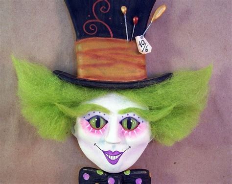 Mad Hatter Art Doll Ornament Or Necklace Limited Edition Etsy