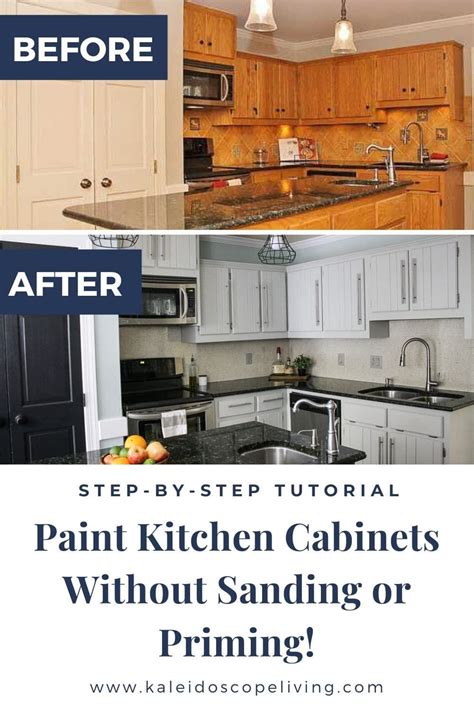 How To Paint Kitchen Cabinets Without Sanding Or Priming And Get Long