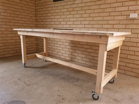 Folding Work Bench Wall Mountable Build Plans Imperial Us Etsy Australia