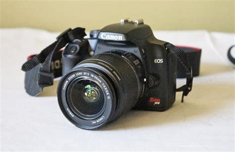 Canon Eos Rebel 10mp Xs Slr Digital Camera Black W 18 55 Is Lens Kit