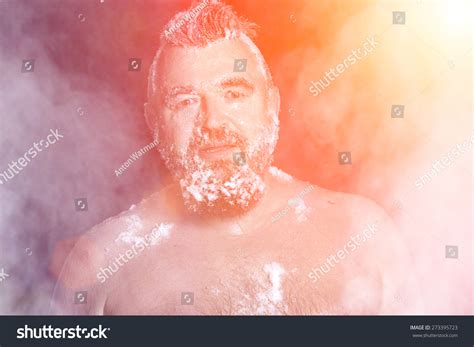 Russian Extreme Naked Man Snow Frozen Stock Photo Shutterstock