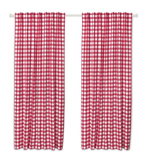 Red Gingham Bedroom Curtains Curtains And Drapes