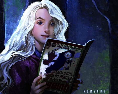 Luna Lovegood Art Numyumy Harry Potter Book Fantasy Girl Face