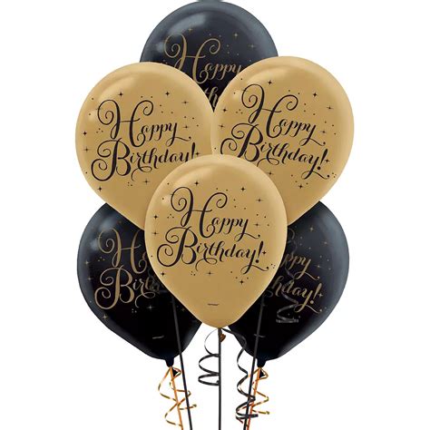 White And Gold Striped 40th Birthday Decorating Kit With Balloons Party