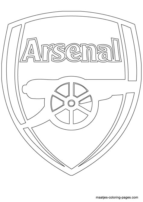 Arsenal Logo Coloring Page Coloring Pages