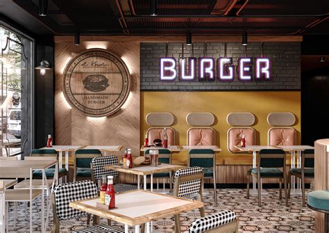 Echa Un Vistazo A Este Proyecto Behance Burger Restaurant Https