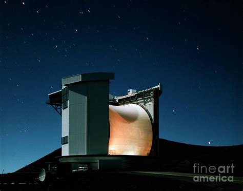 James Clerk Maxwell Telescope At Night Photograph By Royal Observatory