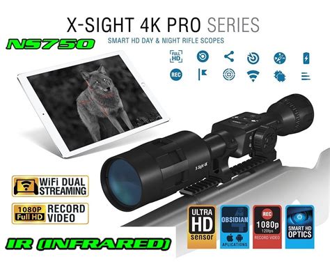 Atn X Sight 4k Pro 5 20x Day Night Riflescope Nightsnipe Ns750