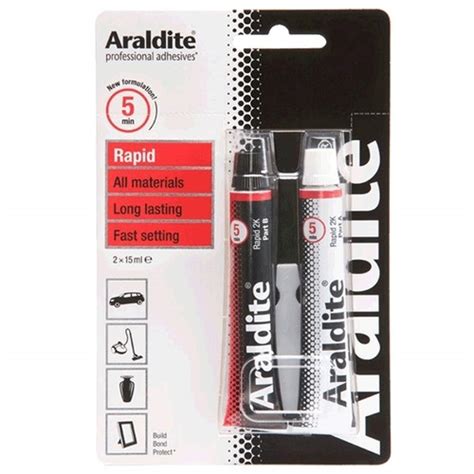 Araldite Rapid 2 Part Epoxy Adhesive Glue 2 X 15ml Electrical World