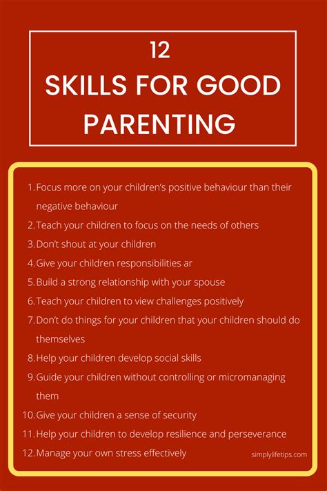12 Skills For Good Parenting Every Parent Should Have Simply Life Tips