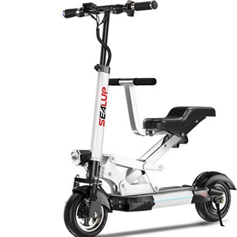 Electric Scooter Adults With Seat Electric Scooters With Suspension Sy