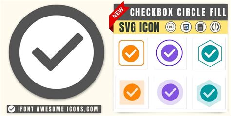 Checkbox Circle Fill Icon Svg Code — Download Path Html