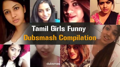 tamil girls funny dubsmash compilation part 1 youtube