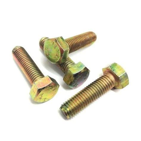 Hex Gold Zinc Plated Bolt Nut For Industrial Grade Gr 4 6 At Rs 20 Piece In Pune