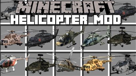 Minecraft Helicopter Mod Fly And Shoot With Planes Minecraft Youtube