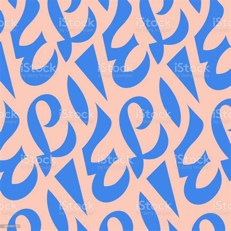 Love Lettering Seamless Pattern For Textile Wrapping Paper Wallpaper