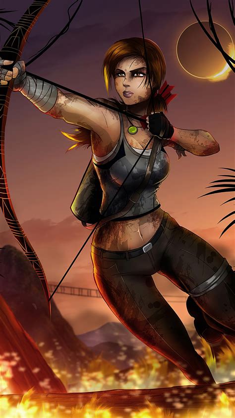 1080x1920 Lara Croft Shadow Of The Tomb Raider Artwork 4k Iphone 7,6s,6