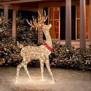 It is extremely energy efficient consuming 90% less. Amazon.com - Glittering Champagne Buck Reindeer Holiday ...