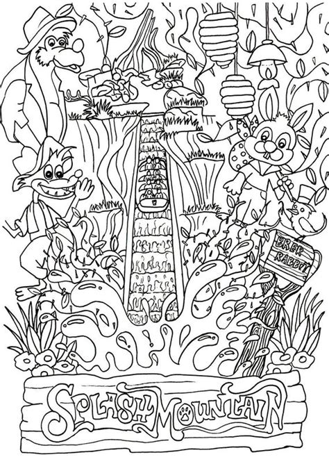 The knights coloring pages called knight rider to coloring. Disney Inspired Disney Coloring Page Splash Mountain Ride ...