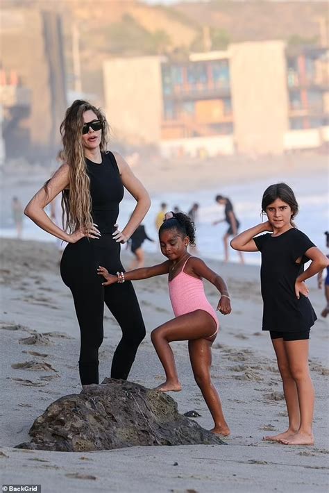 Khloe Kardashian Shows Off Her Physique During Malibu Beach Day Khloe