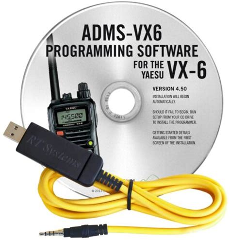 Yaesu Vx 6r Tri Band Hand Held Radio With Rt Systems Prog Software