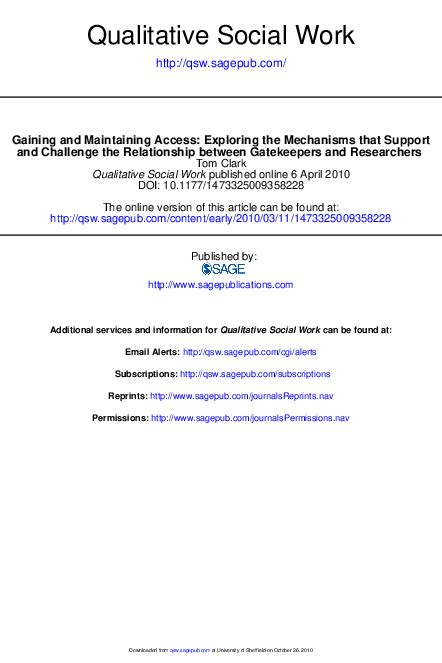 Pdf Gaining And Maintaining Access Exploring The Mechanisms That